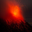 beautiful harmonic eruption of Stromboli