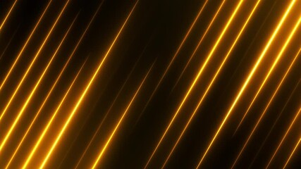 Poster - Award background. Bright golden neon lights. New year celebration concept texture. Shiny glamour template for promotion screen. Seamless loop.