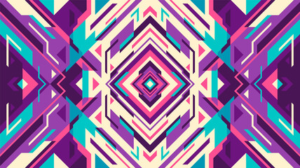 Wall Mural - Abstract background with colorful geometric pattern design. Vector illustration.