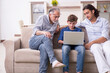 © Elnur - Boy and his father and his grandfother indoor