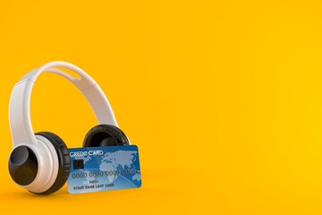 Poster - Headphones with credit card