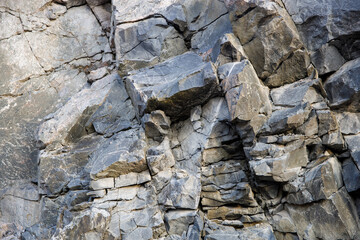 Poster - rock formations. stone background for designer