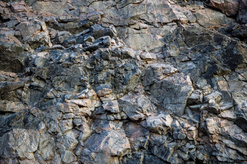 Poster - rock formations. stone background for designer