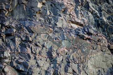 Poster - rock formations. stone background for designer
