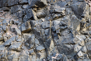 Poster - rock formations. stone background for designer