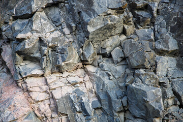 Poster - rock formations. stone background for designer