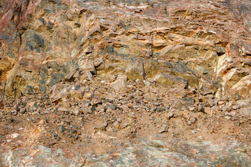 Poster - rock formations. stone background for designer