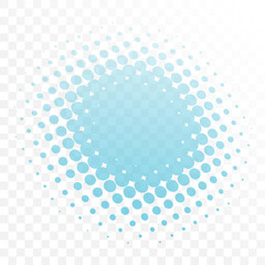 Poster - Colorful halftone vector pattern, texture in 3d perspective. Circles, dots, screentone illustration. Freckle, stipple-stippling, speckles illustration. Pointillist vector art
