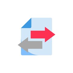 Poster - data transfer icon vector sign symbol. Flat design style modern vector illustration for web design and mobile concept.