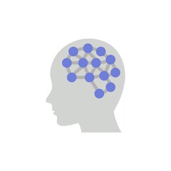 Poster - artificial intelligence icon vector sign symbol. Flat design style modern vector illustration for web design and mobile concept.