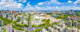 Fototapeta Na sufit - Aerial view of Zhuhai Sports Center, Guangdong Province, China