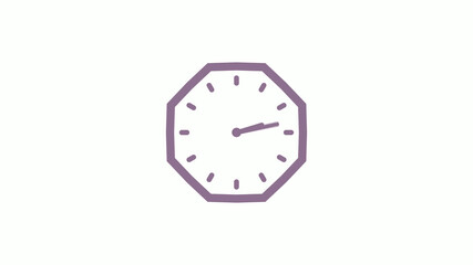 12 hours counting down pink gray clock icon on white background,clock icon,clock isolated