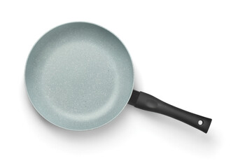 Wall Mural - Top view of ceramic coated non stick fry pan