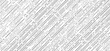 Abstract seamless black dash lines diagonal pattern on white background