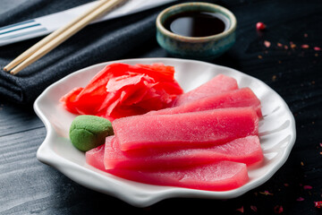 Canvas Print - Tuna Sashimi - Sliced Raw Tuna