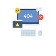 
Web error, 404 illustration 
