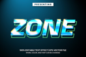 Poster - Shiny glass style text effect