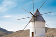 © Fernando - white windmill in the spain desert