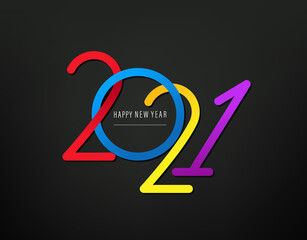 Poster - Happy new year 2020 greeting card