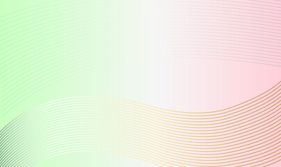 Poster - Abstract Gradient Wavy Linear Background. Green and Pink Gradient. Vector Illustration
