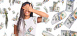 © Krakenimages.com - Young african american woman with braids wearing casual clothes smiling and laughing with hand on face covering eyes for surprise. blind concept.