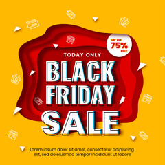 Wall Mural - Black friday sale banner design