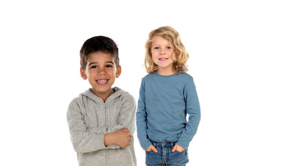 Wall Mural - Children looking at camera