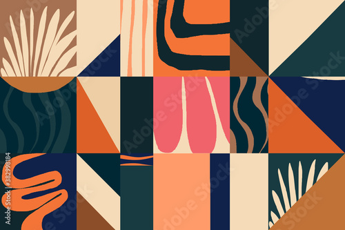Fotomural Modern abstract exotic illustration pattern