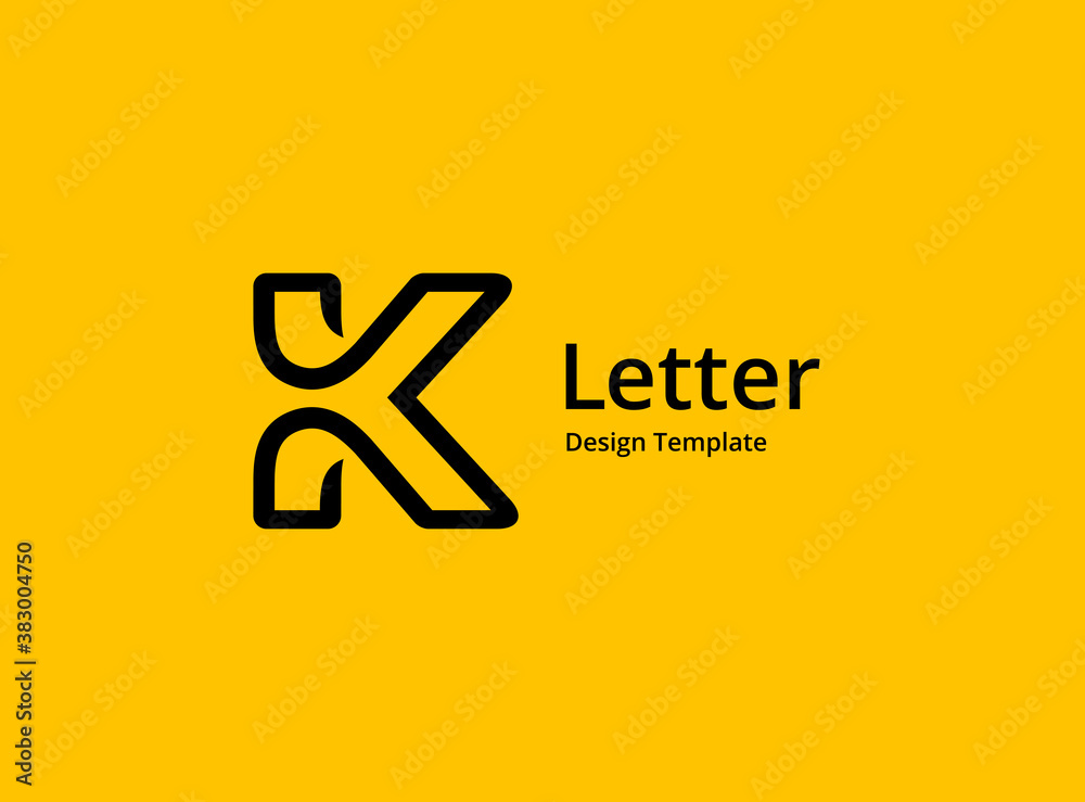 Letter K logo icon design template elements Stock Vector | Adobe Stock