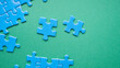 © Аркадий Коробка - abstract blue puzzle background