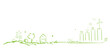 grün erneuerbare Energie Band Banner Landschaft 