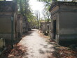 Paris, France - 2020 : Graves in the cemetery of 