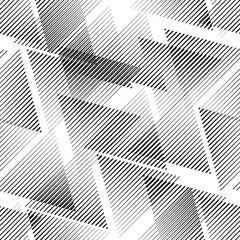 Wall Mural - Seamless pattern with speed lines.Triangles
 unusual poster Design .repeating , diagonal, slanting, oblique Black Vector stripes .Geometric shape. Endless texture