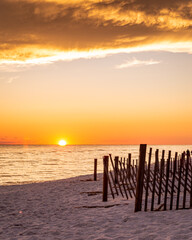 Wall Mural - Sunrise beach scene on the beach on 30a Florida