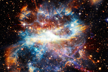 gorgeous galaxy and stars. the elements of this image furnished by nasa.