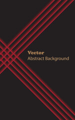 Wall Mural - minimal red lines repeating  over the dark background