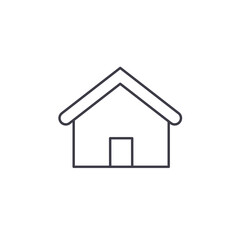 Fototapete - Vector web home icon. House, building symbol. For design, web, advertising banner, mobile