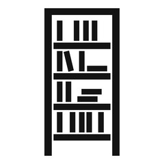 Poster - Library book wardrobe icon. Simple illustration of library book wardrobe vector icon for web design isolated on white background