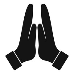 Poster - friendship hands icon. simple illustration of friendship hands vector icon for web design isolated o