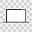 © Дмитрий Каулько - Realistic Laptop. screen Display isolate. Mockup pc. Modern laptop computer, isolated on transparent background. Vector EPS 10
