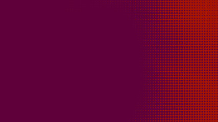 Poster - Dots halftone red purple color pattern gradient texture with technology digital background. Dots pop art comics style.