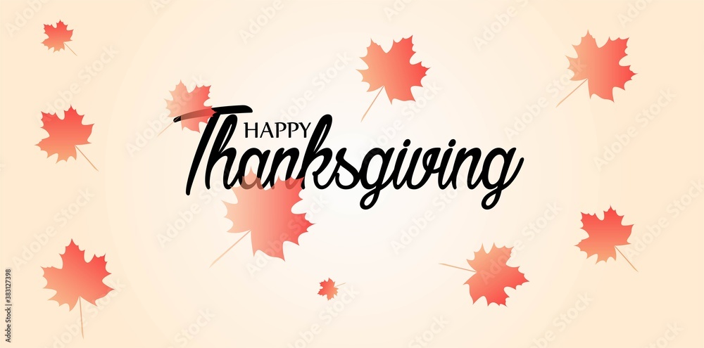 Vector de Stock Vector Thanksgiving day greeting card, flyer, banner ...