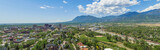 Fototapeta Miasto - Aerial panorama of Downtown Colorado Springs