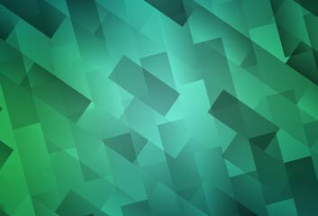 Light Green vector pattern in square style.