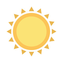 sun flat style icon vector design