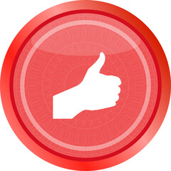 Poster - like icon button, web design element isolated on white