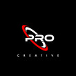 PRO Letter Initial Logo Design Template Vector Illustration	
