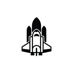 Wall Mural - Discovery space craft icon vector isolated on white, logo sign and symbol.