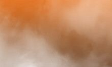 Abstract White Smoke On Terra Cotta Color Background