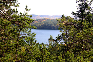 Sticker - lake in the mountains